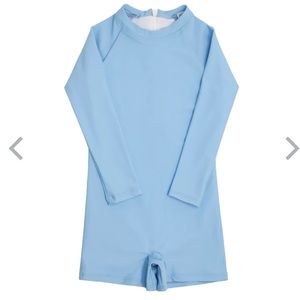 Minnow Swim Unisex Peri Blue Rashguard One Piece Size 2